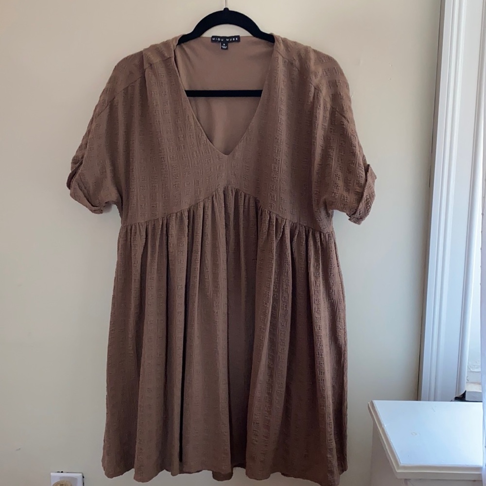Neutral mini dress